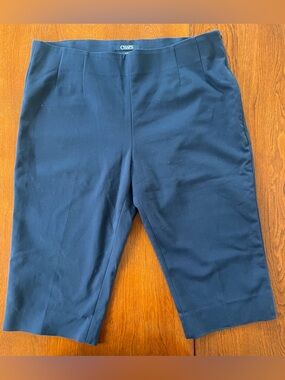Chaps Dark Navy Ponte Capris